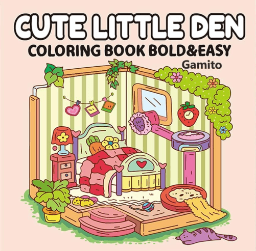Cute Little Den. Раскраска