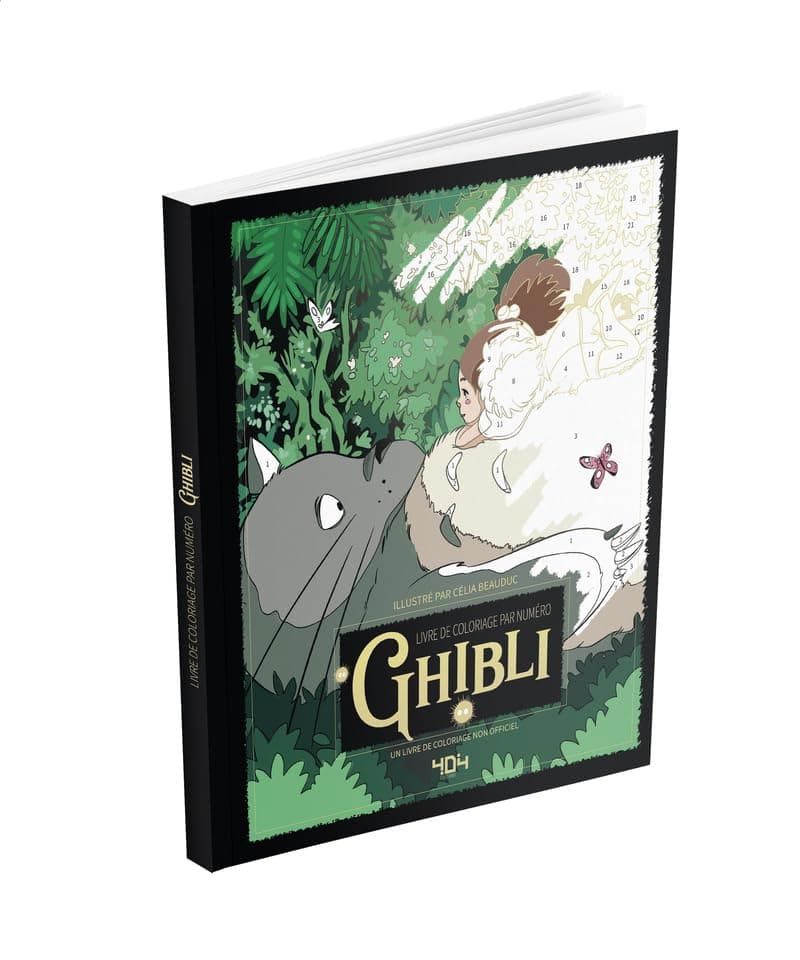 Livre De Coloriage Par Numero. Ghibli