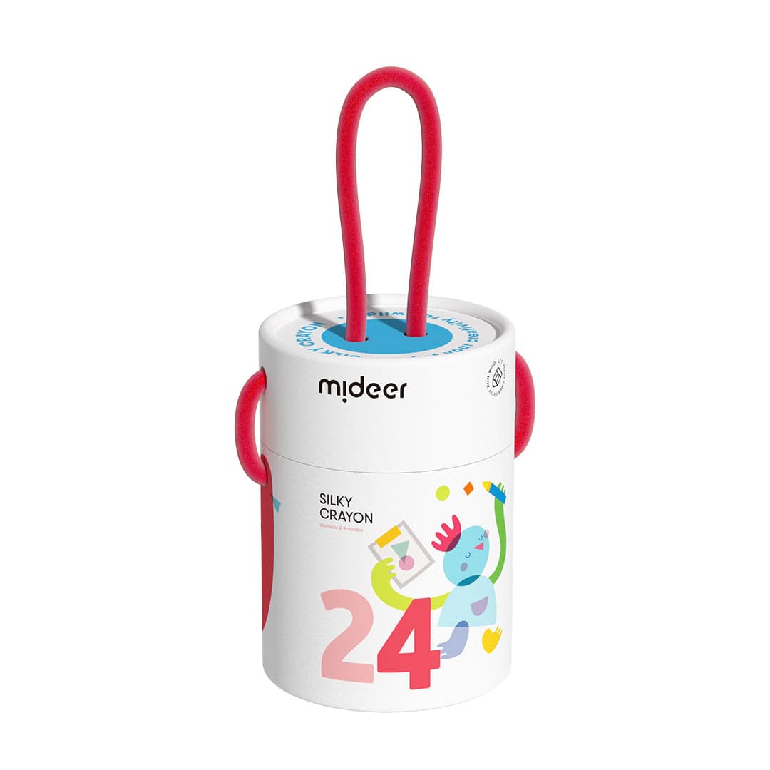 Mideer. Refillable Silky Crayons. 24 colors