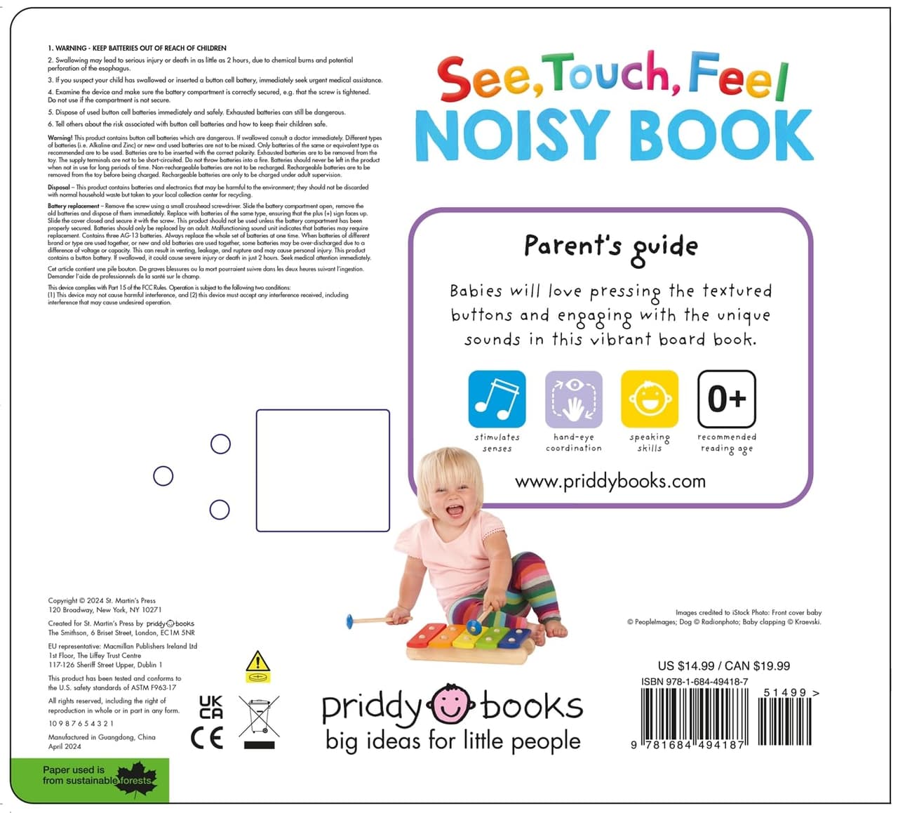 See, touch, feel Noisy Book