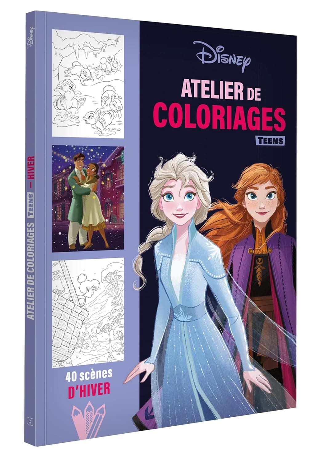 DISNEY TEENS - ATELIER DE COLORIAGES - SCENES D'HIVER