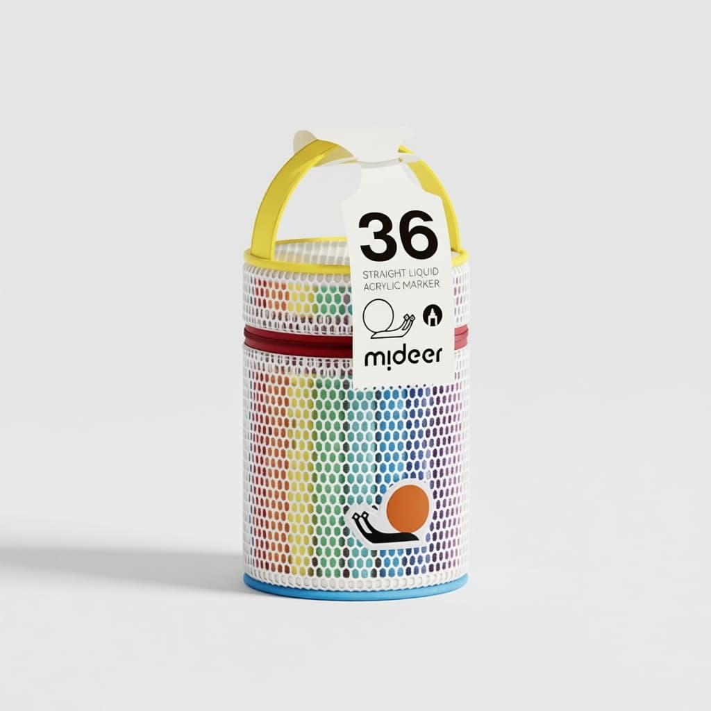 Mideer. Straight Liquid Acrylic Marker. 36 Colors