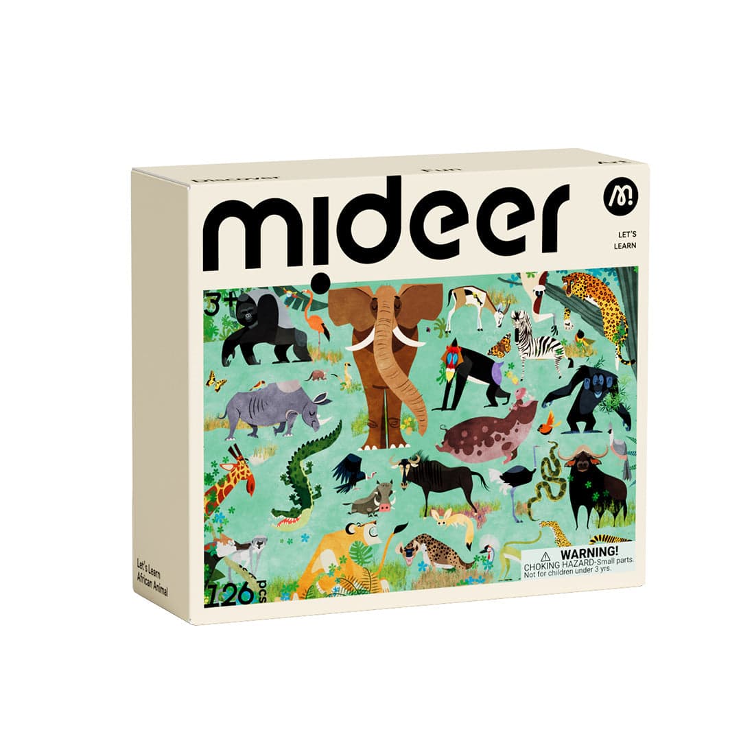 Mideer Let’s learn puzzle. African animals. 126 pcs