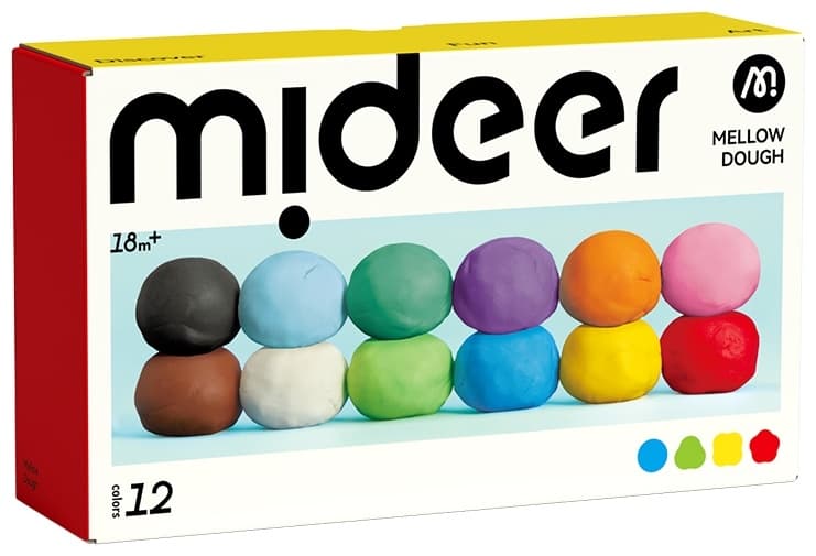 Mideer. Mellow Dough. 12 colors