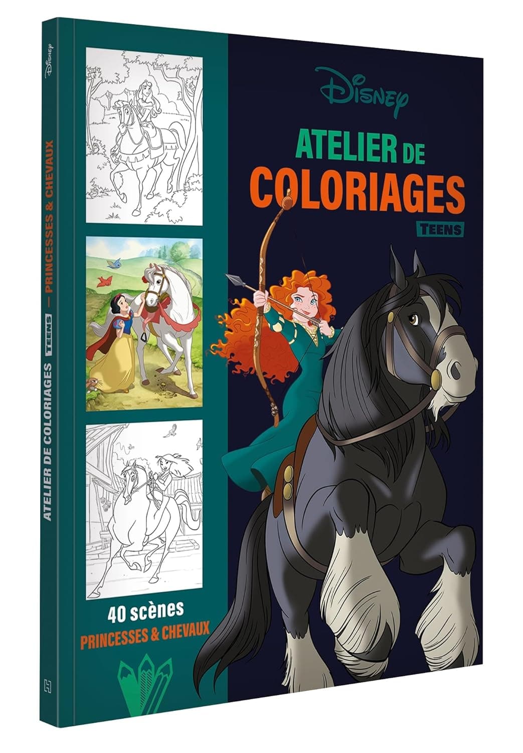 Disney Teens. Atelier De Coloriages. Princesses & Chevaux