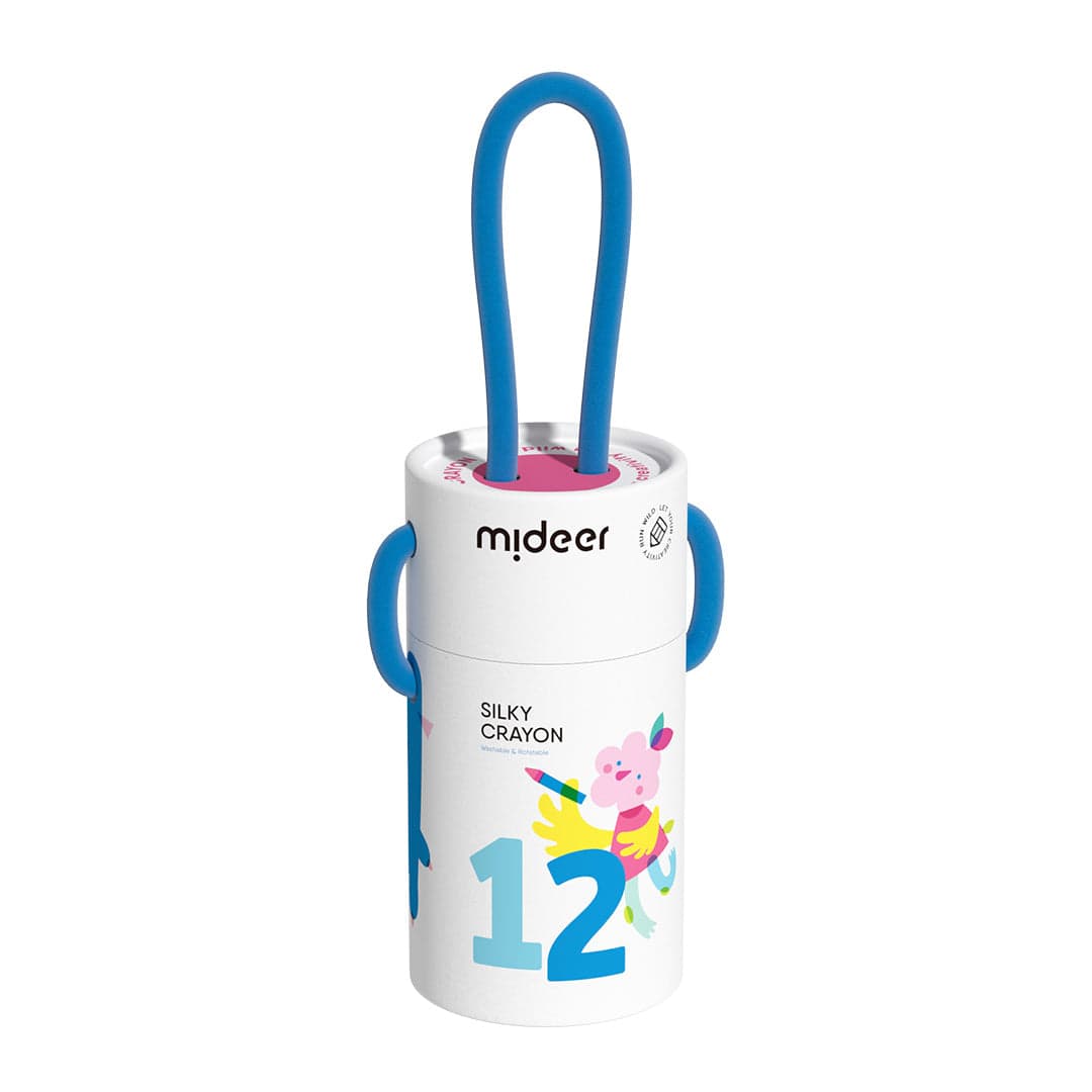 Mideer. Refillable Silky Crayons. 12 colors
