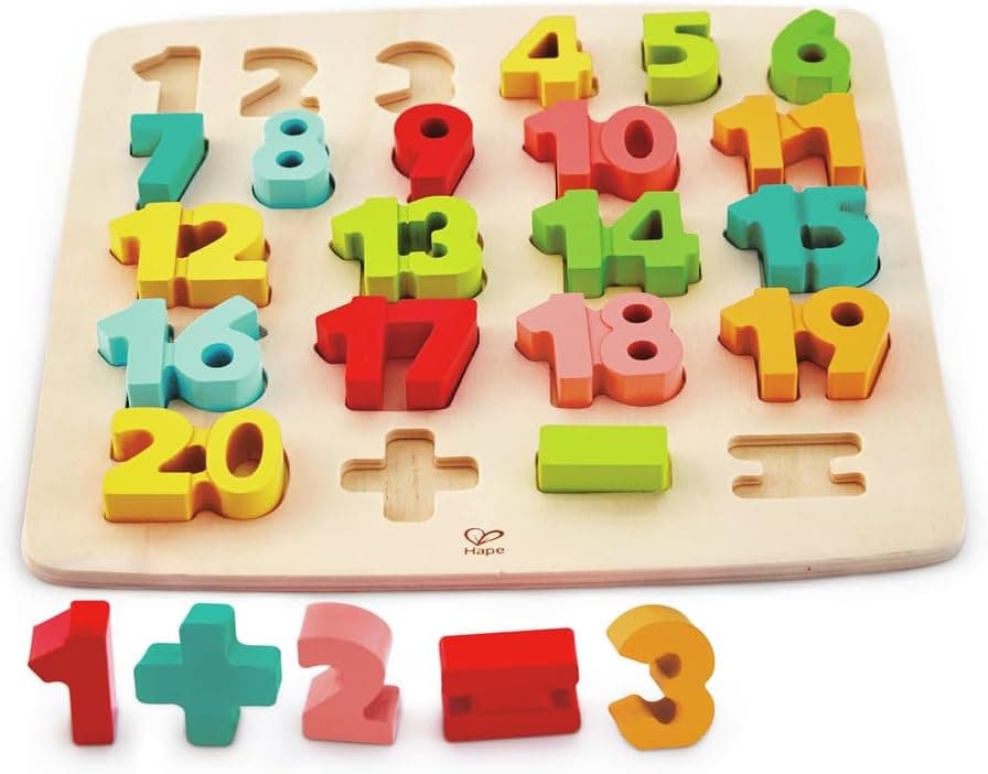 Hape. Chunky Number Math Puzzle. 1550