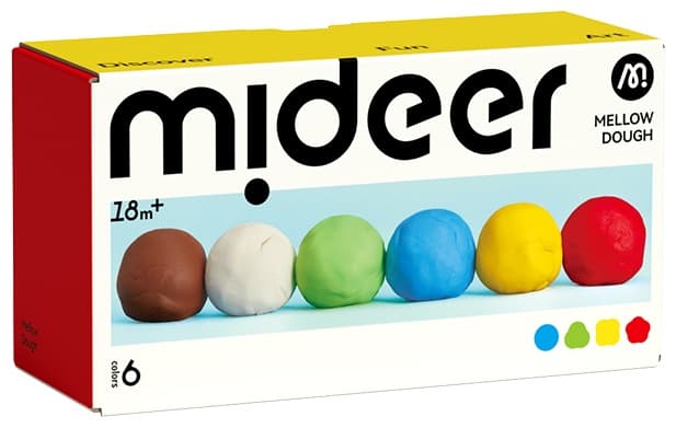 Mideer. Mellow Dough. 6 colors
