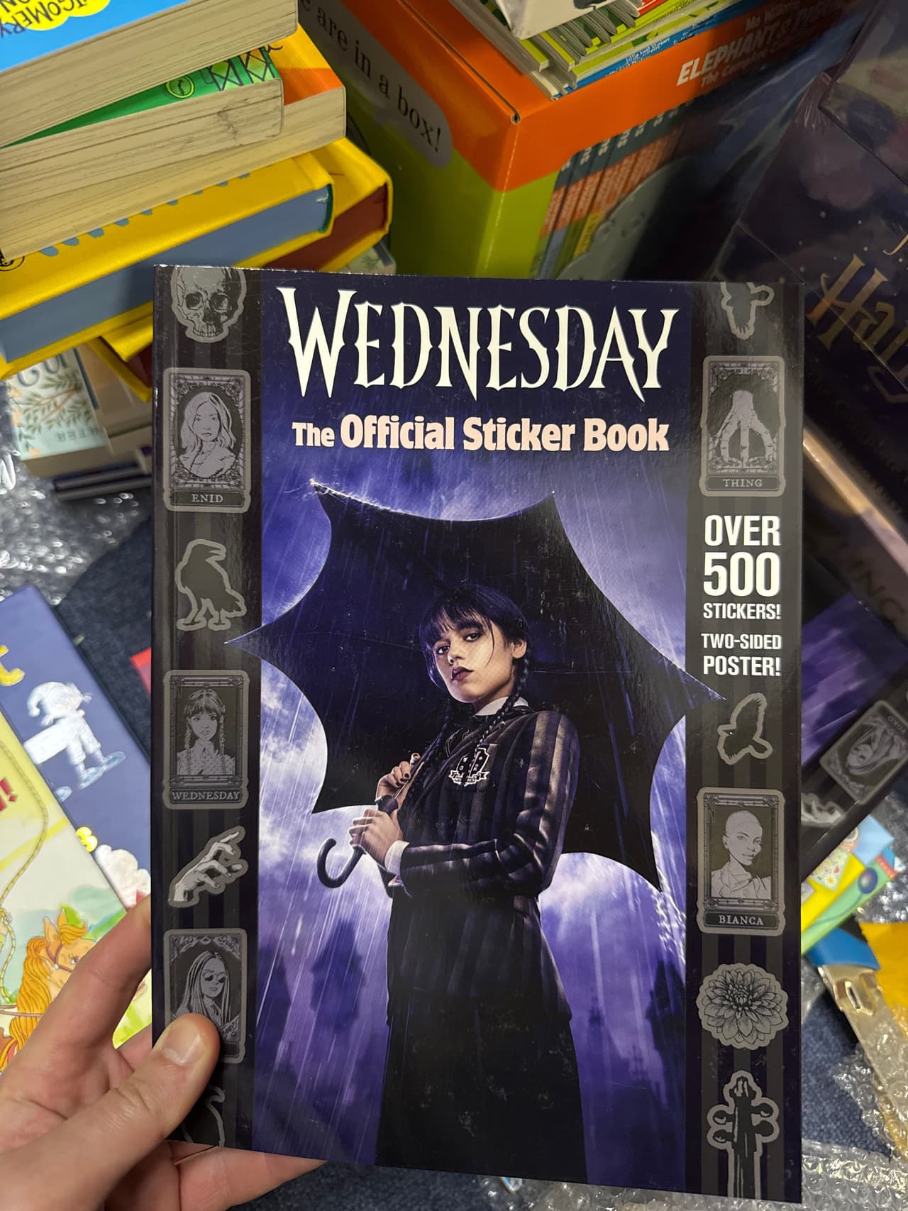Wednesday. The official Sticker Book