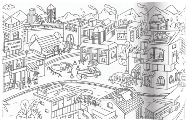 mideer Giant Colouring Roll - City