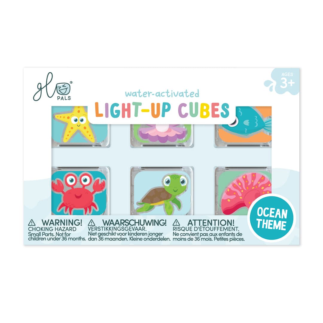 Glo Pals. Light-Up Cubes. Ocean Theme