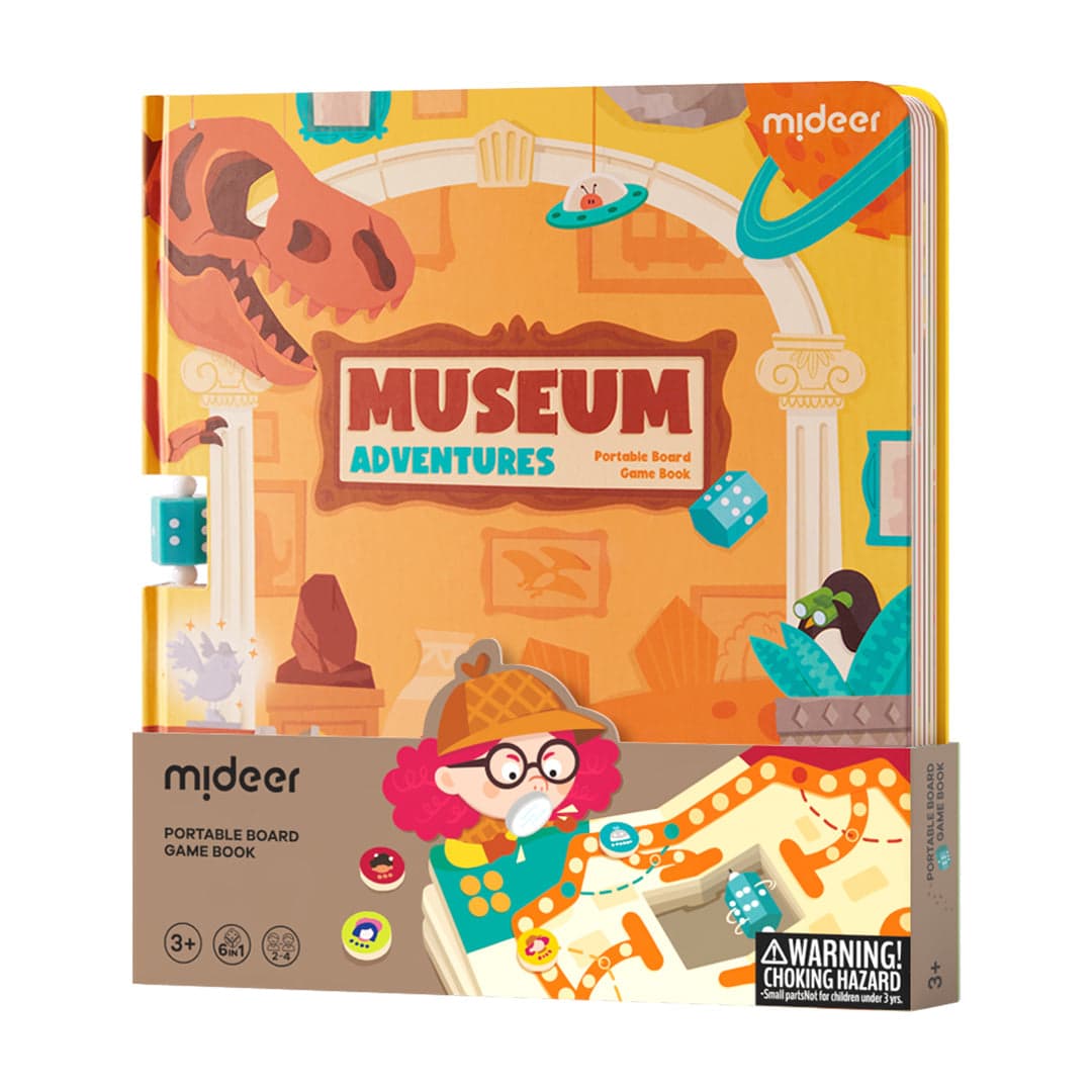 Mideer. 6-in-1 Portable Board Game Book. Museum Adventures