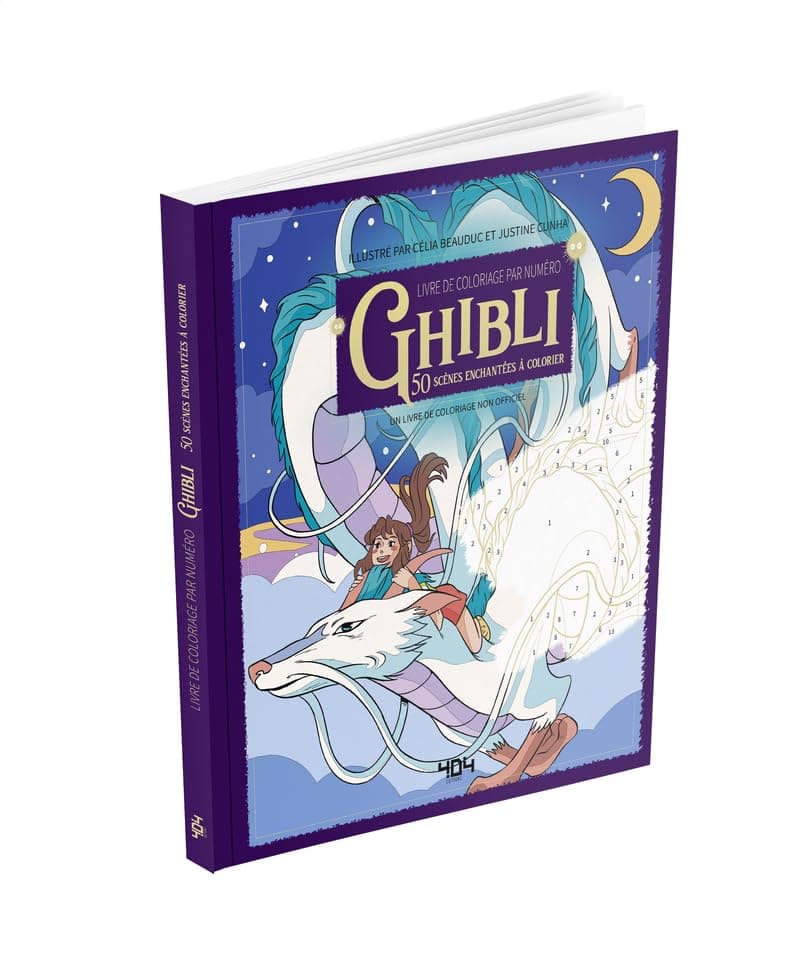Livre De Coloriage Par Numero. Ghibli 2