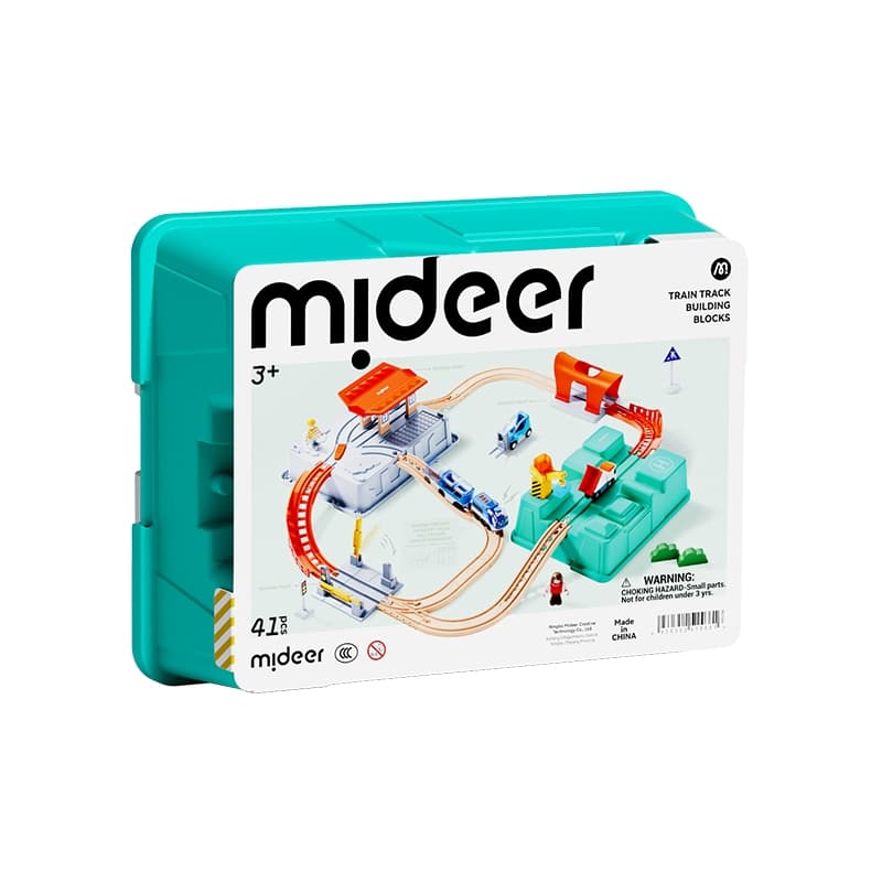 Mideer. Train Track Buildimg Blocks. 41 pcs