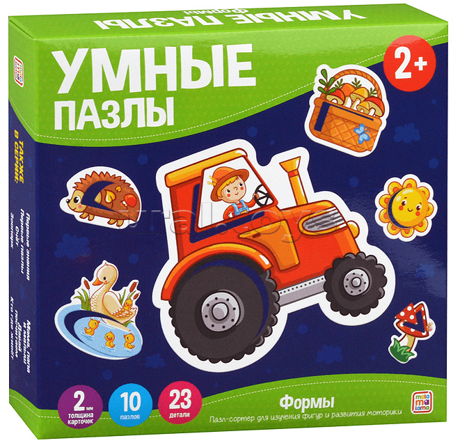 Умные пазлы. Формы.