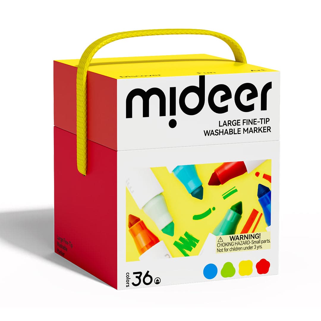 Mideer. Large Fine-Tip Washable Marker. 36 colors