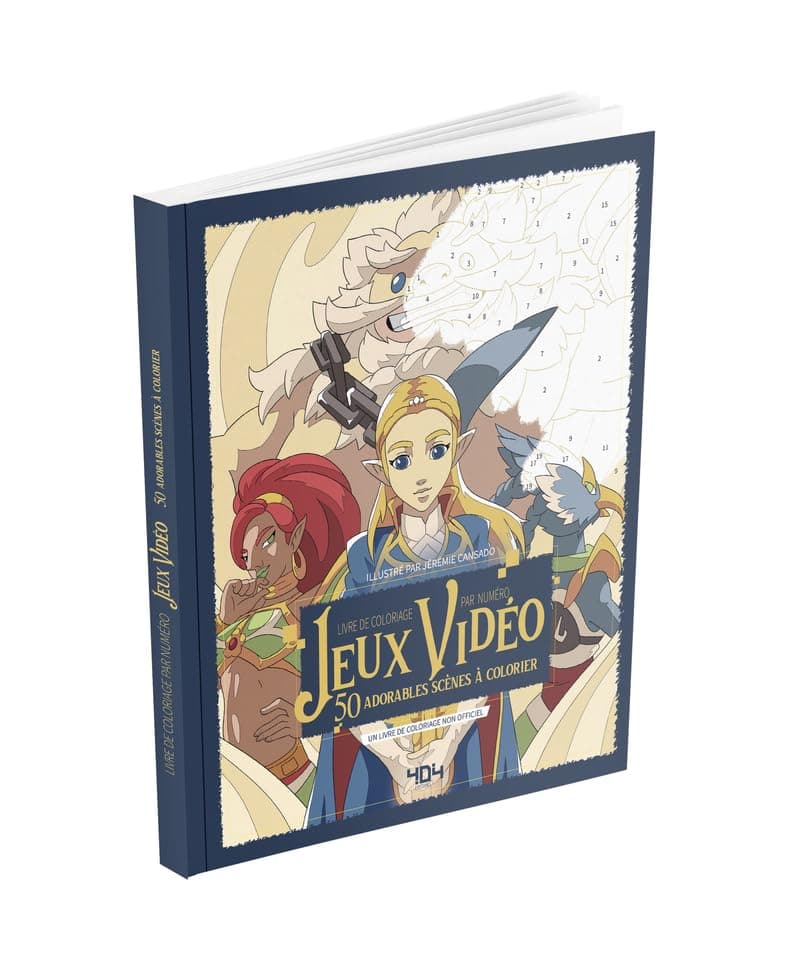 Livre De Coloriage Par Numero. Jeux Video