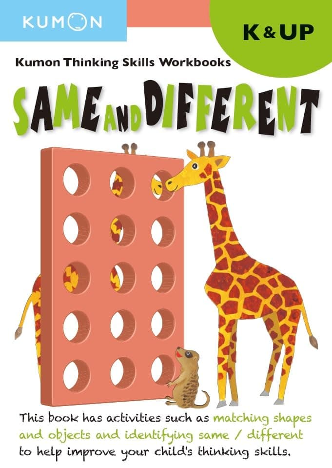 Kumon. Thinking Skills Workbooks. K&Up. Same and Different