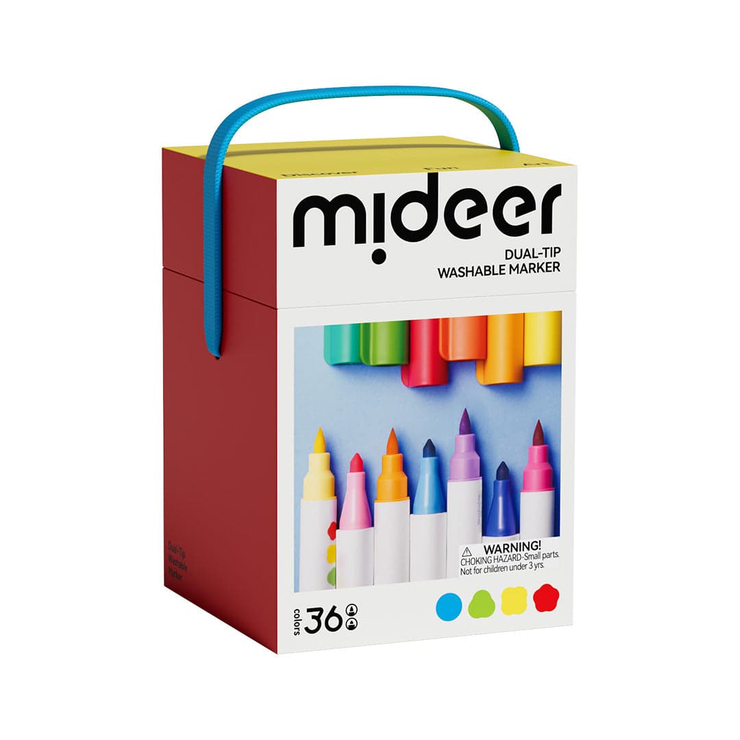 Mideer. Dual-Tip Washable Marker. 36 Colors