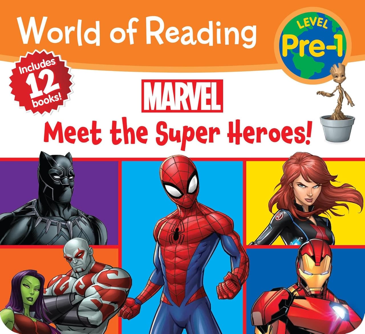 Marvel. World of Reading. Meet the Super heroes! Level Pre-1. 12 books