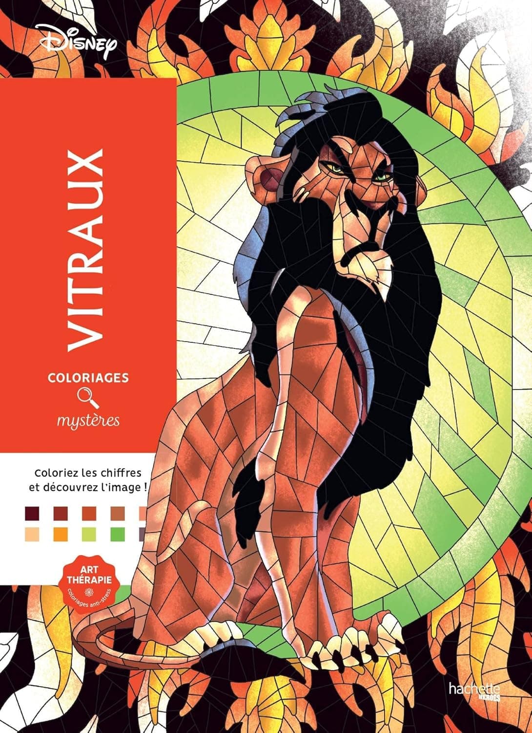 Coloriages Mysteres Disney. Vitraux