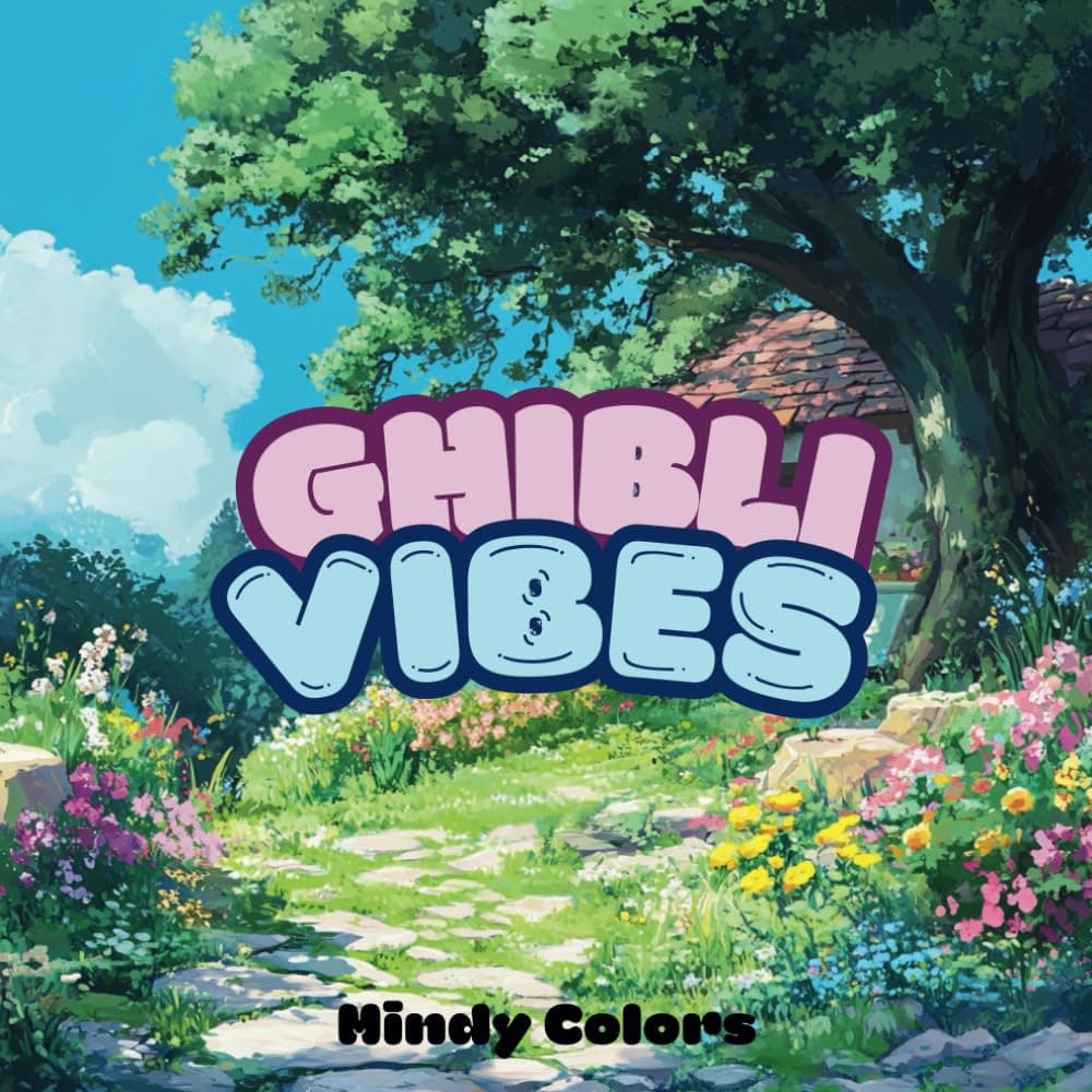 Ghibli Vibes. Coloring Book