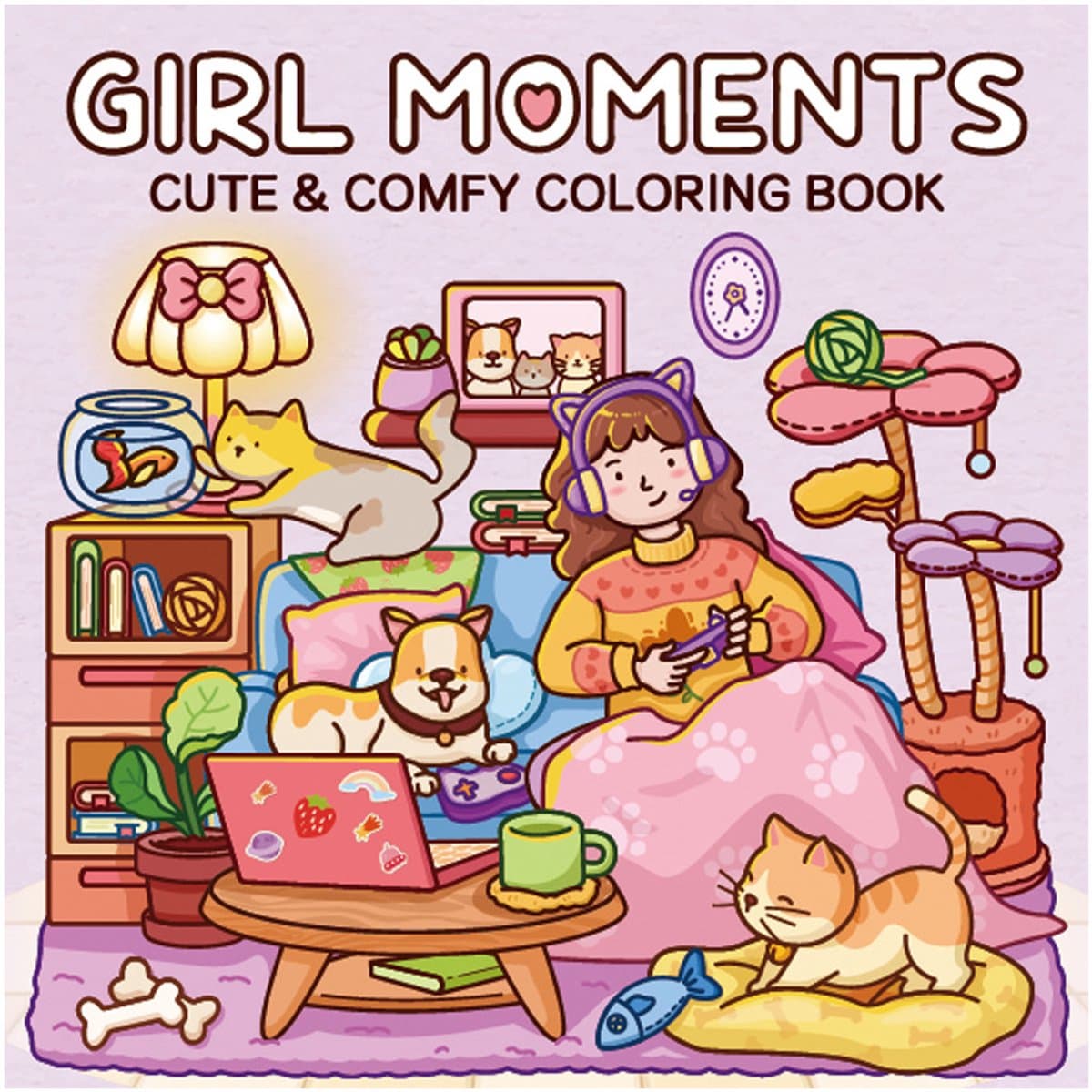 Girl Moments. Раскраска