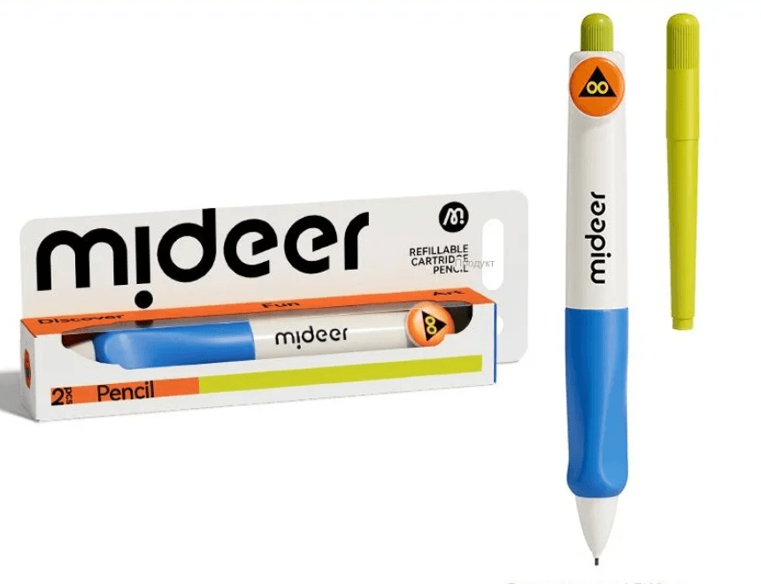 Mideer. Refillable Cartridge Pencil. Blue