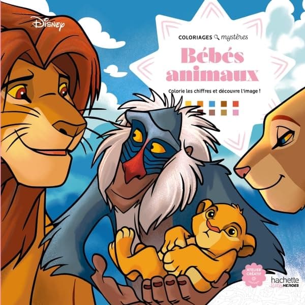 Coloriages Mysteres Disney. Bebes Animaux