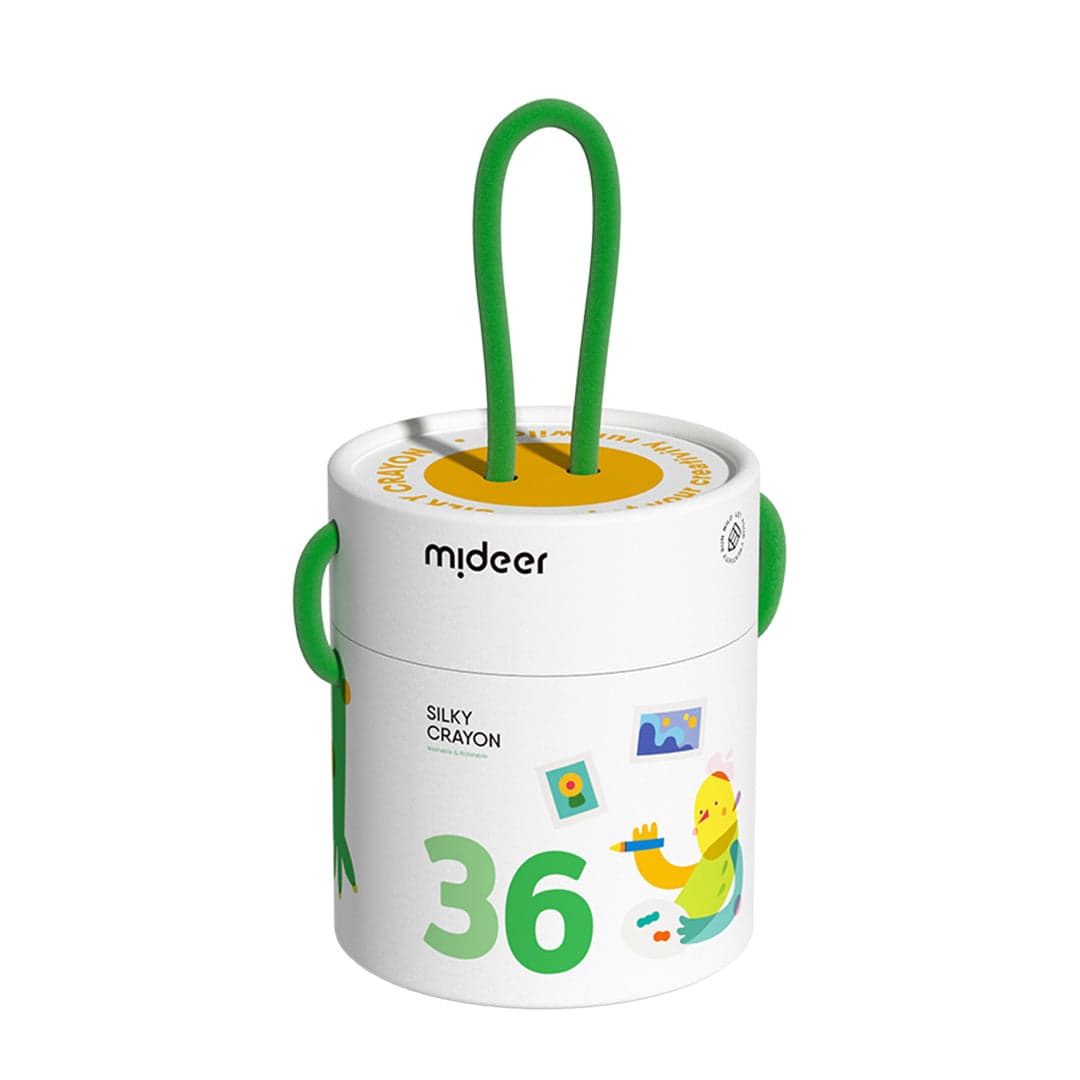 Mideer. Refillable Silky Crayons. 36 colors