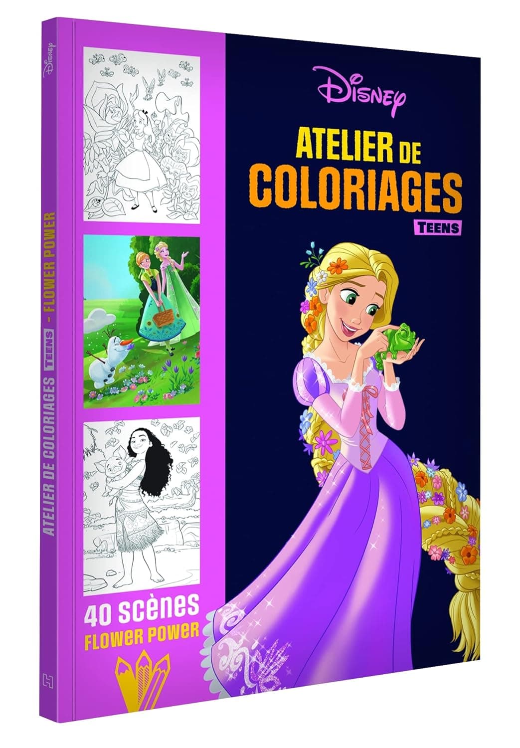 Disney Teens. Atelier De Coloriages. Flower Power