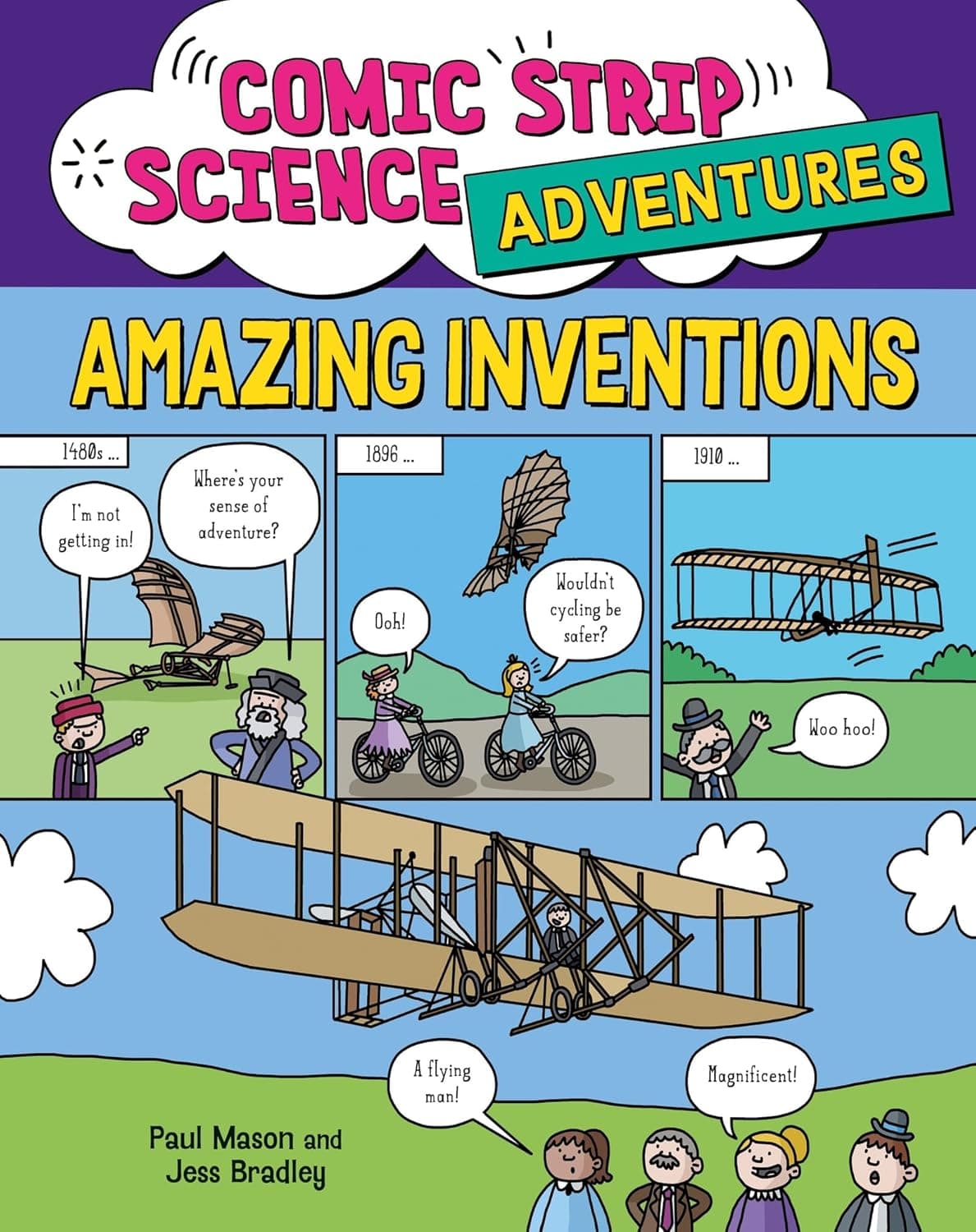 Comic Strip Science Adventures. Amazing Inventions