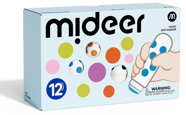Mideer. Magic Dot Marker. 12 colors