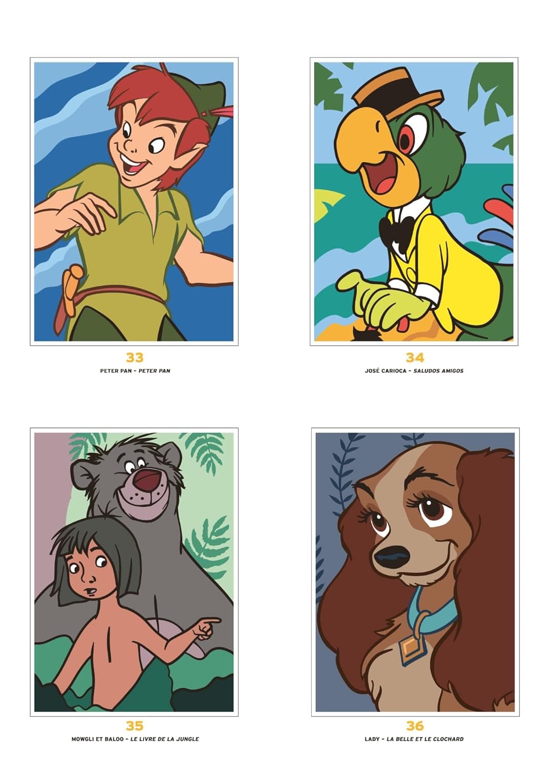 Coloriages Mysteres Disney. Portraits