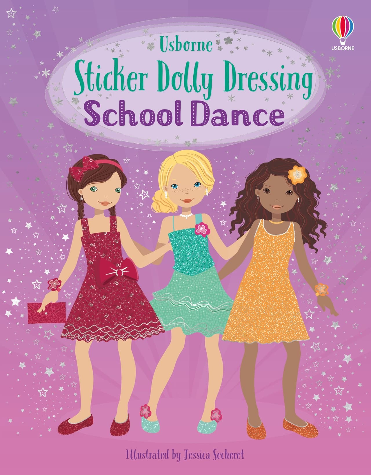 Sticker Dolly Dressing. School Dance
