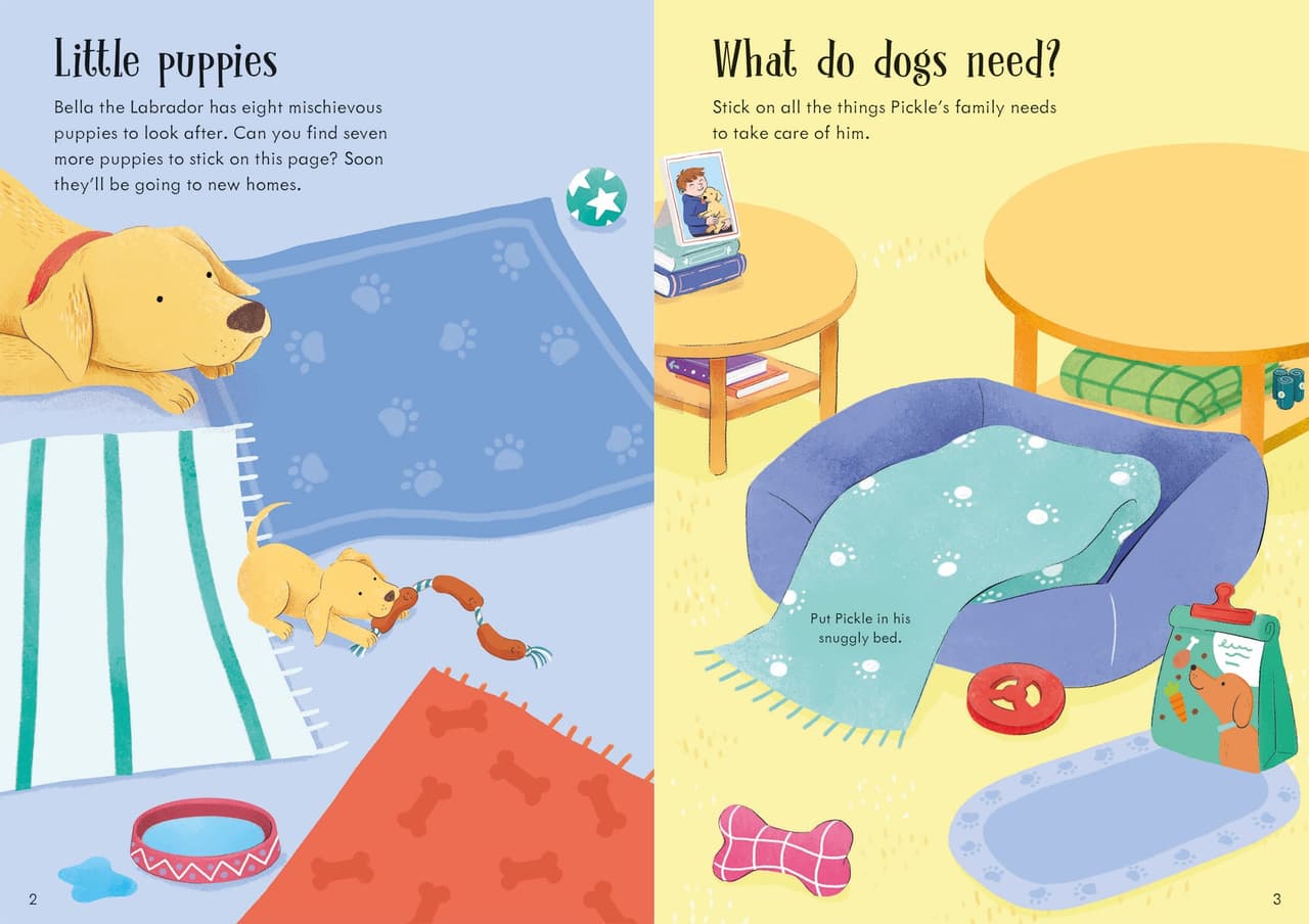 Dogs and puppies. Little First Stickers