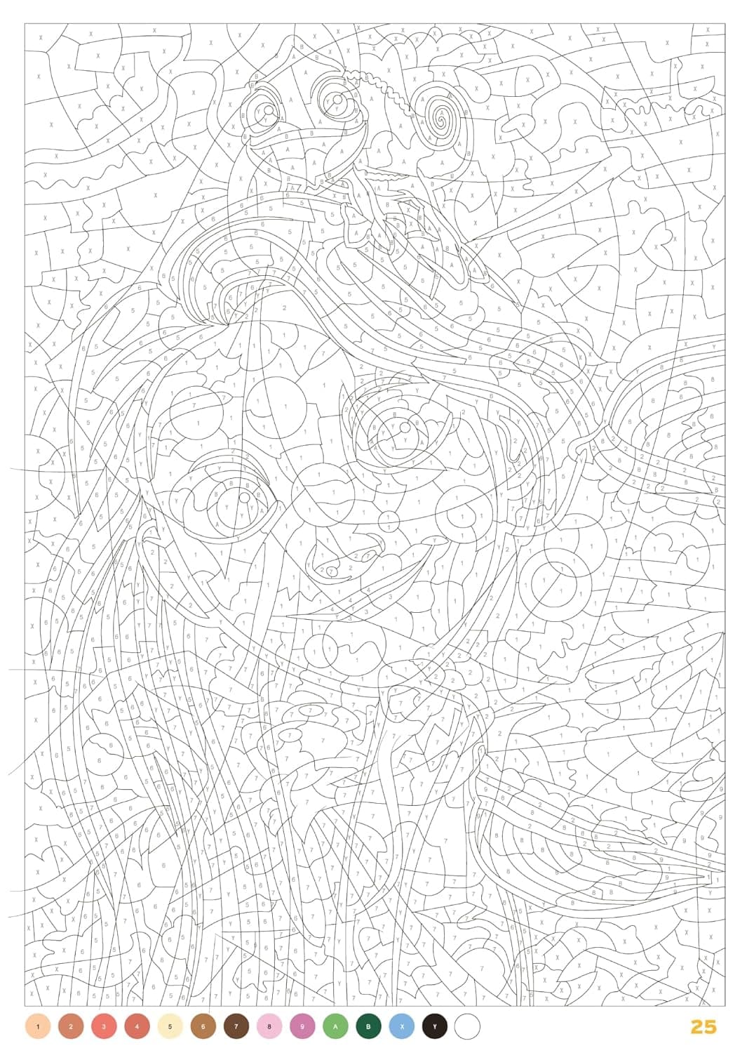 Coloriages Mysteres Disney. Portraits