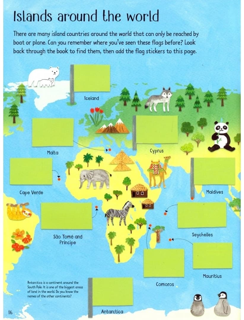 First Sticker Book. Flags