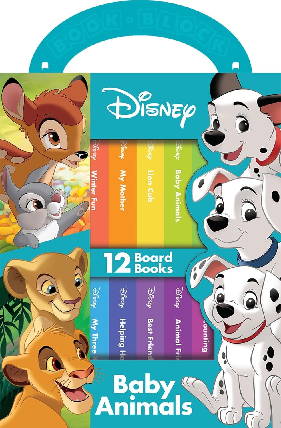 Disney My First Library Board Books 12-Book Set. Baby Animals