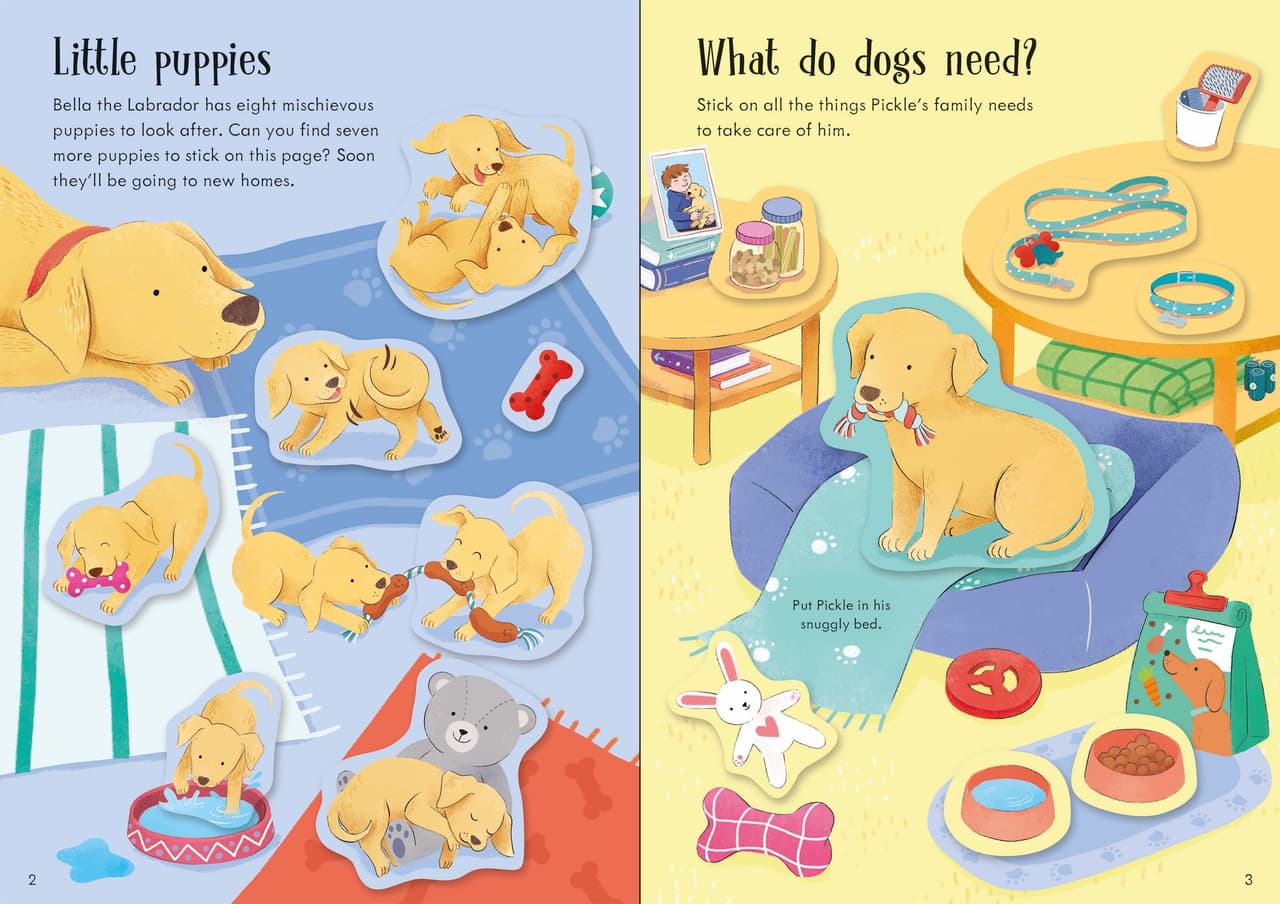 Dogs and puppies. Little First Stickers