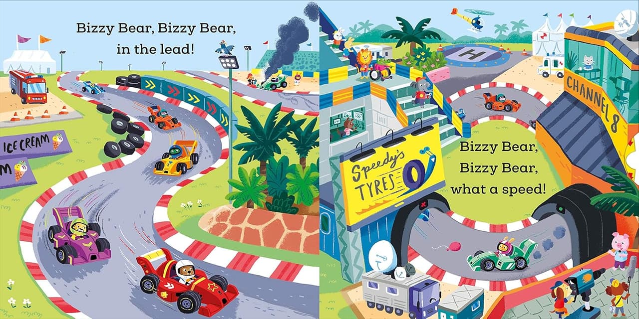 Bizzy Bear. Racing Driver